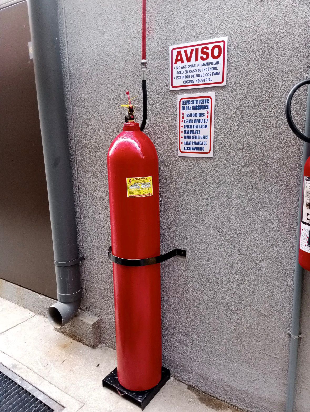 Sistema CO₂ 50lbs — cocina industrial